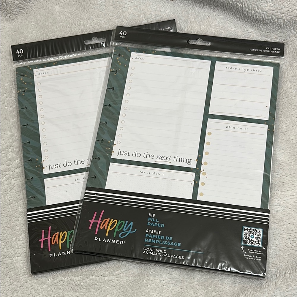 Happy Planner Big Fill Paper “Gone Wild” Duo